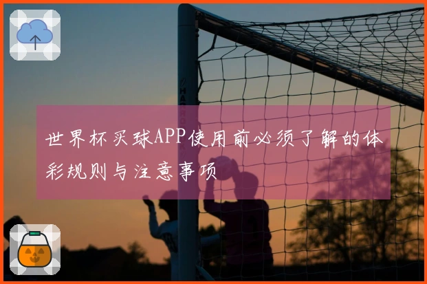 世界杯买球APP使用前必须了解的体彩规则与注意事项