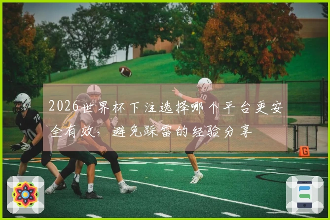 2026世界杯下注选择哪个平台更安全有效，避免踩雷的经验分享